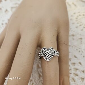 Sterling Silver Heart Ring 925